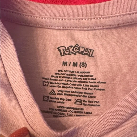 Pokemon light purple Cotton Tee - 2 shirts - Picture 3 of 4